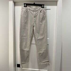 Mother Denim The Insider Crop Step Fray